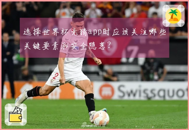 选择世界杯竞猜app时应该关注哪些关键要素和安全隐患？